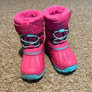 Pink Skechers Kids 6C Winter Boots
